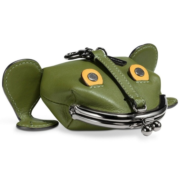 Coach Handbags - COACH Froggy Coin Case Dark Antique Nickel/Utility